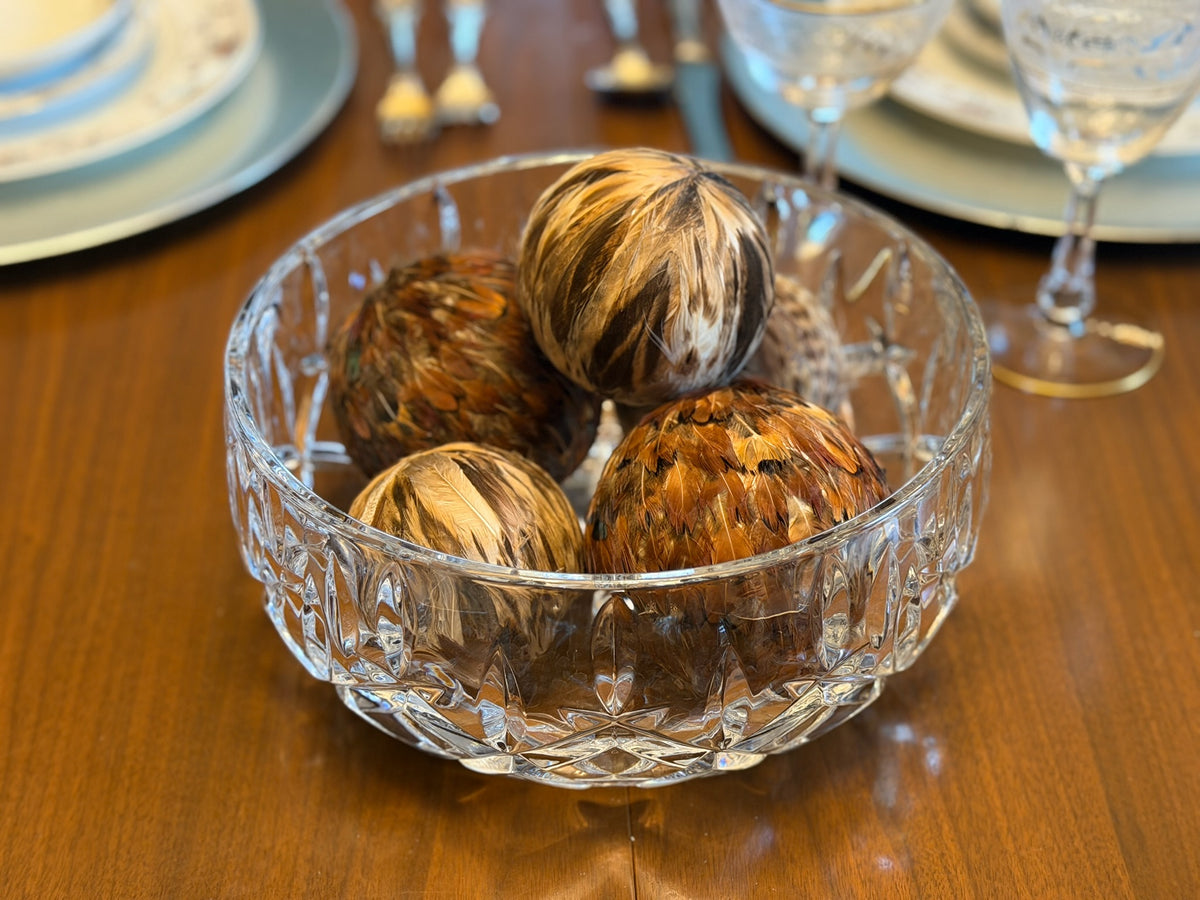 Vintage Gorham Crystal "Lady Anne" 9.25" Large Salad & Serving Bowl - Germany
