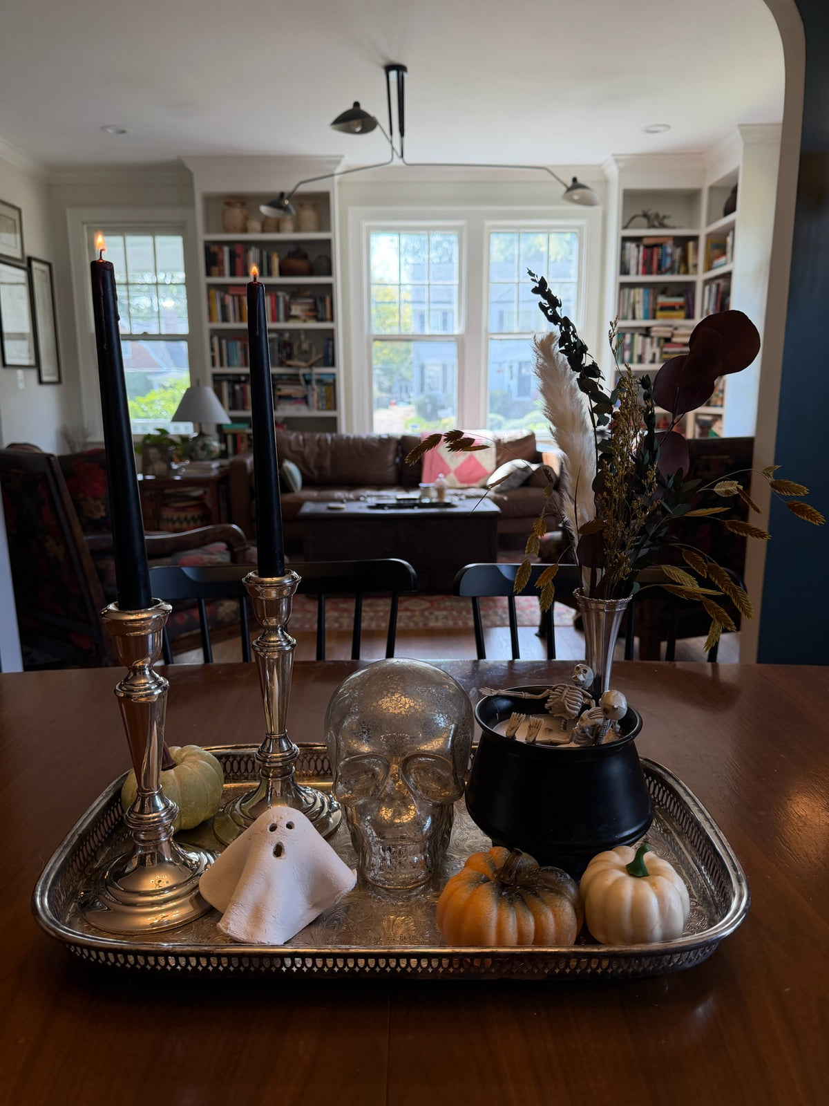 Gorgeous Pair of Tall Vintage Gorham Heritage Silver-Plated Candlesticks