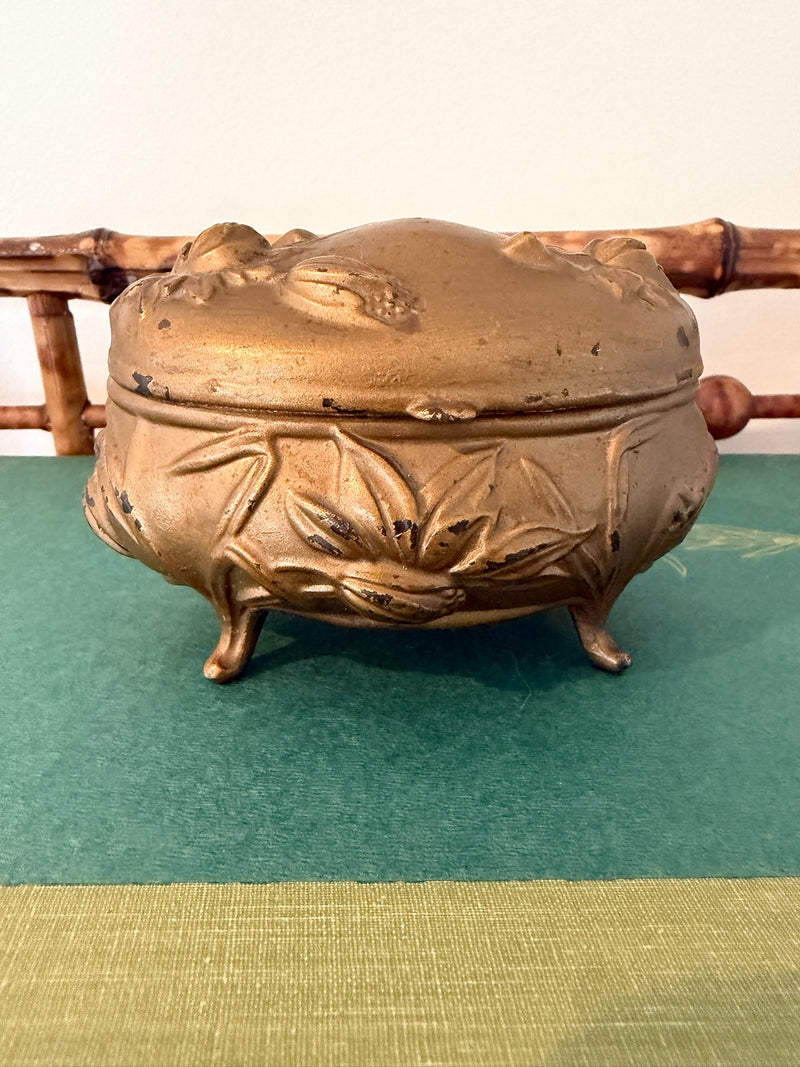 Antique Benedict Mfg Co 921 Art Nouveau Jewelry Box Casket with Original Lining