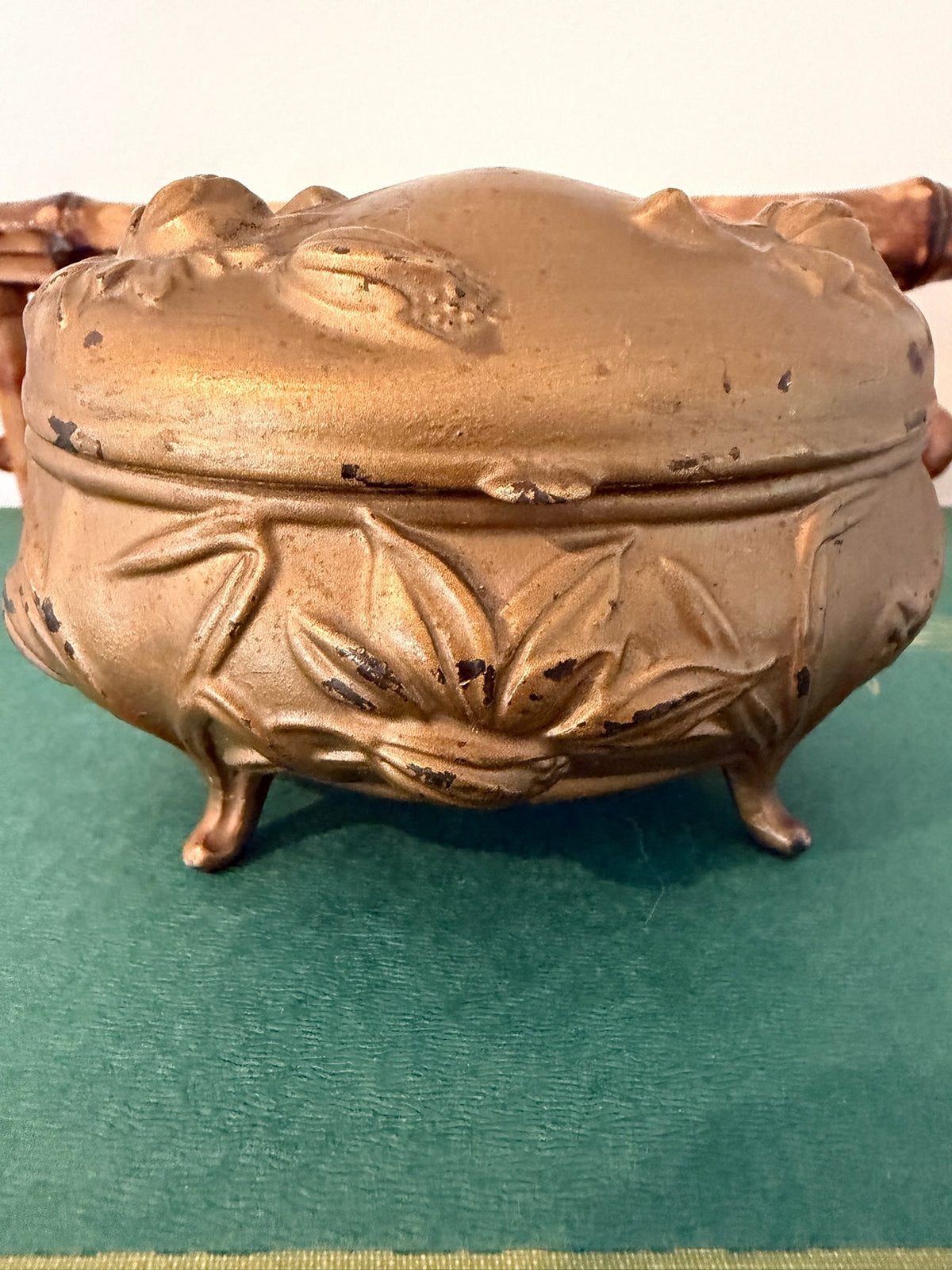 Antique Benedict Mfg Co 921 Art Nouveau Jewelry Box Casket with Original Lining